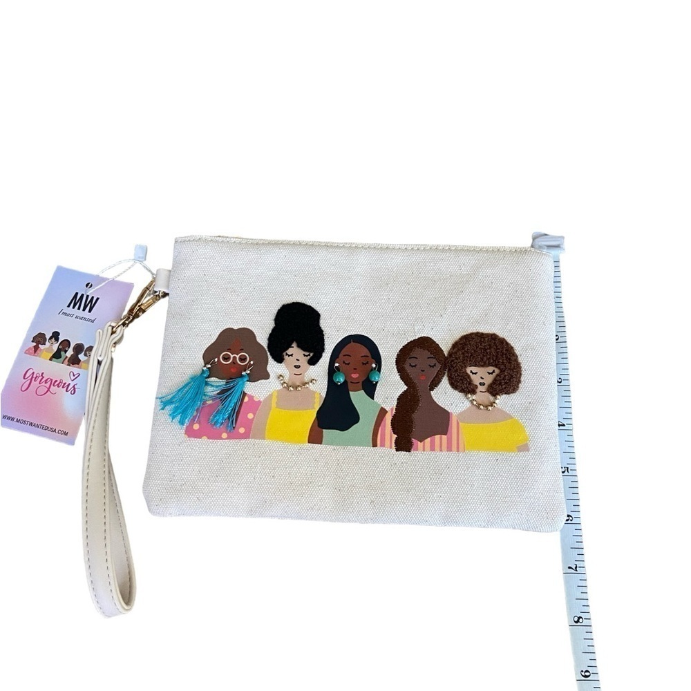 Most Wanted Cream Wristlet